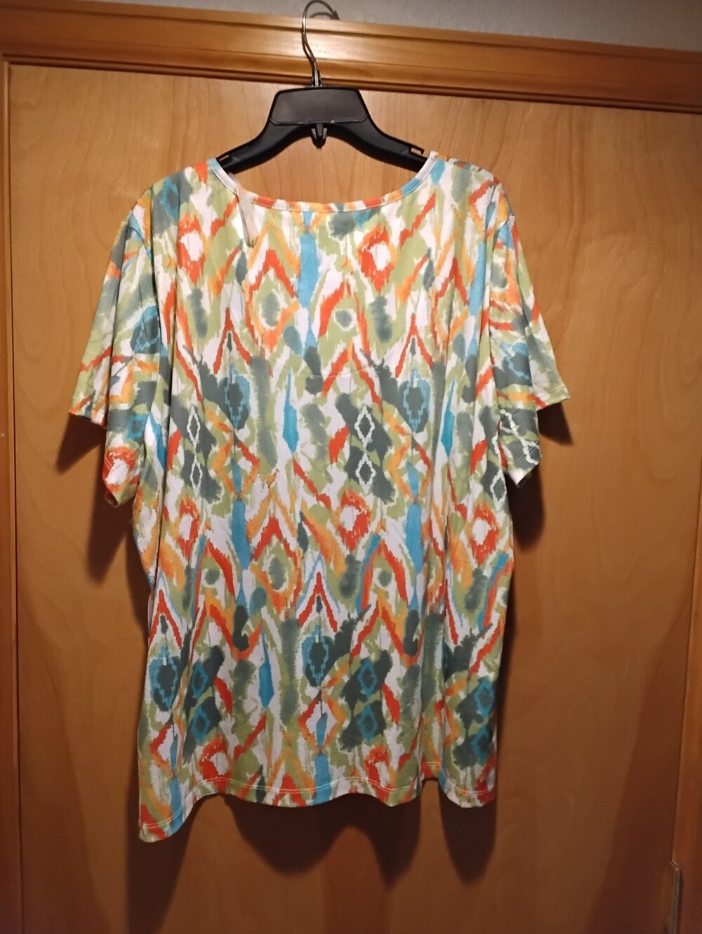 NWT 2X Or 3X Allison Daley Multi-Colored  Top W/Bling Firm Price - Picture 3 of 4